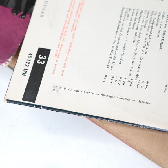 Vintage German 10" Vinyl Records & Case 1950s/60s Music Collectable Lot of 12 - Picture 12 of 13